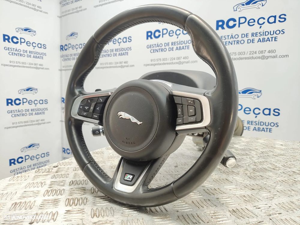 Volante Pele Patilhas Comandos Multifunções Jaguar XE X760 R Sport 2015 - 2024 - 9