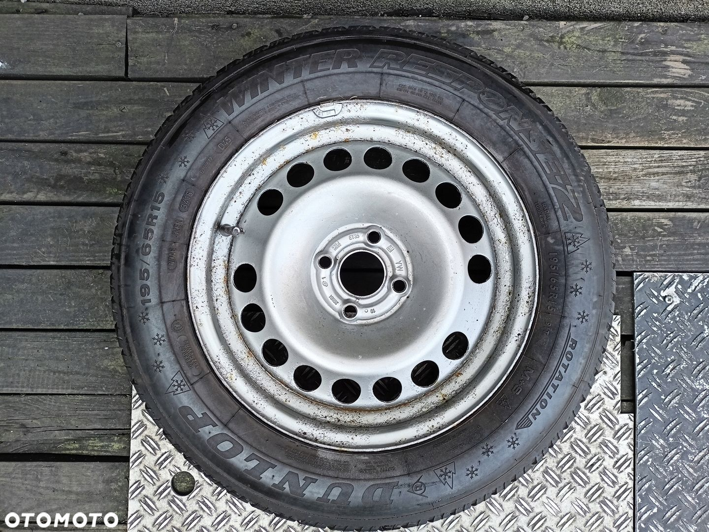 Oryginał koło zapasowe Opel Astra H Tigra TwinTop 195/65R15 zima 4x100 - 3
