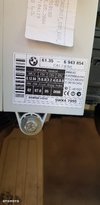 BMW E60 MODUŁ CAS 6943854 - 2