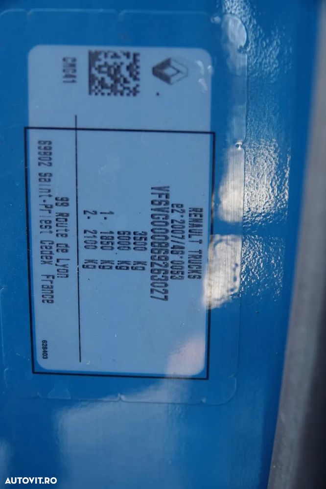 Renault MASTER / CONTAINER / LIFT / GVWR: 3500 KG / 2022 / IMPORTAT - 38