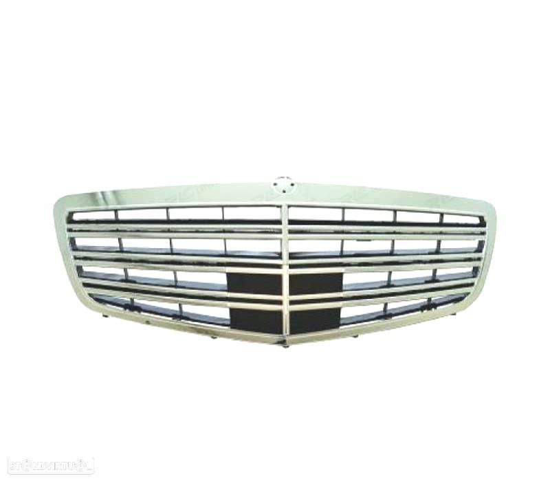 GRELHA FRONTAL MERCEDES S W221 09-13 CROMADO - 1