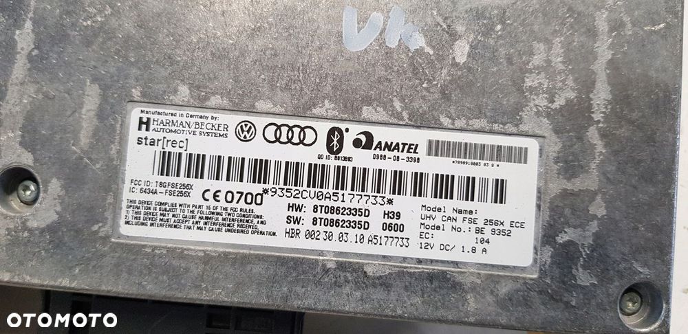 moduł bluetooth Audi A5 8T0862335D - 5