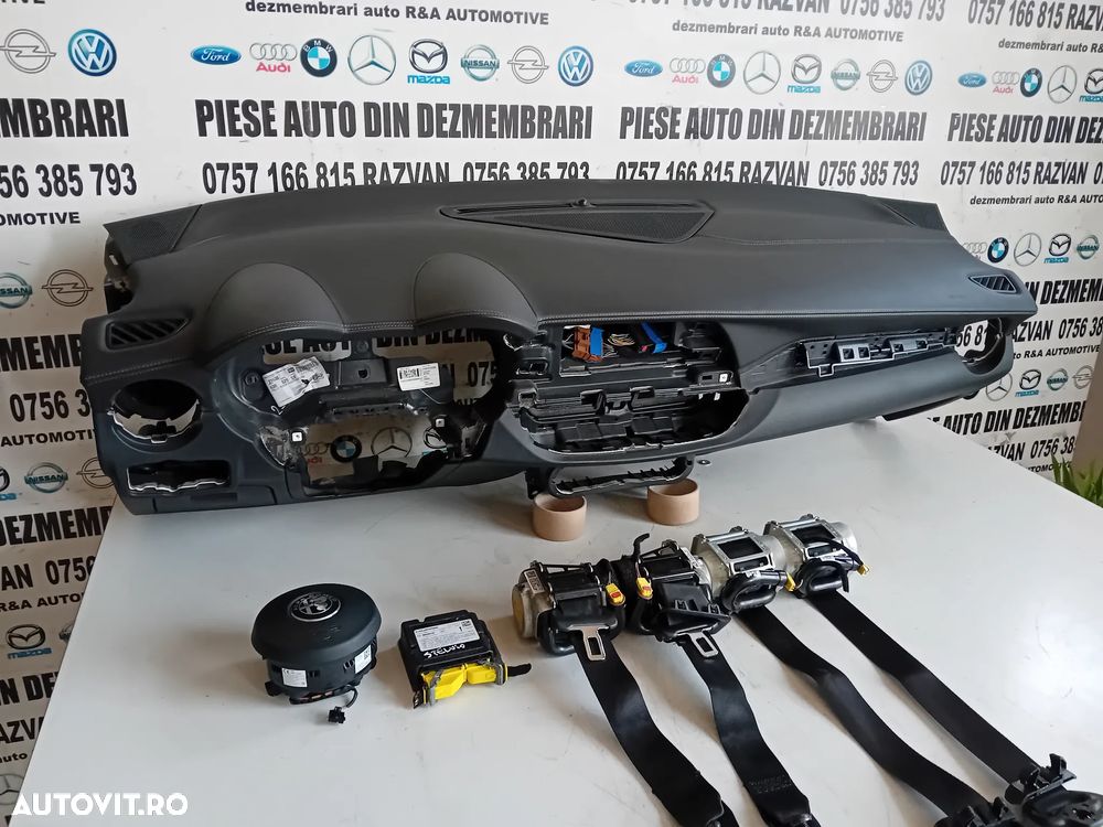 Plansa Bord Kit Airbag Alfa Stelvio 2017-2022 Impecabil Model Quadrifoglio Piele Cu Cusatura - 1