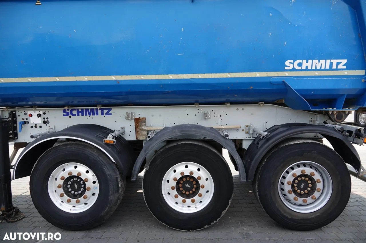 Schmitz Cargobull BASCULATOR SCHMITZ / 24 mc / JUGĂ DE OȚEL / AXĂ DE RIFAT / PRELAȚĂ AUTOMATĂ / CAMERA DE MARCHAR / IMPORTAT - 19