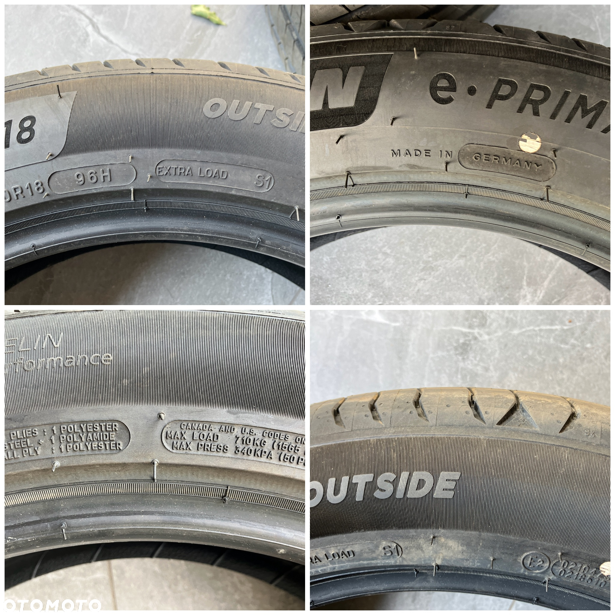 Michelin E Primacy 195/60 R18 96 H XL S1 - 4