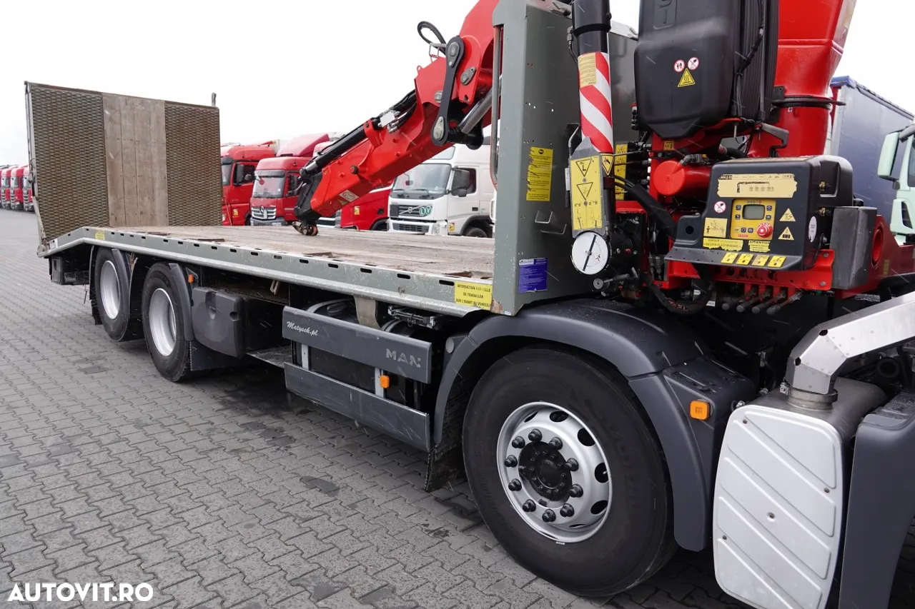 MAN TGS 35.360 / 8x2-4 / CAMION + HDS FASSI F165 A.2.22 / AXIE LIFTATOR / 4 AXI / GAMA HIDRAULICA / TROLIU / ASISTENTA RUTIERA - 12