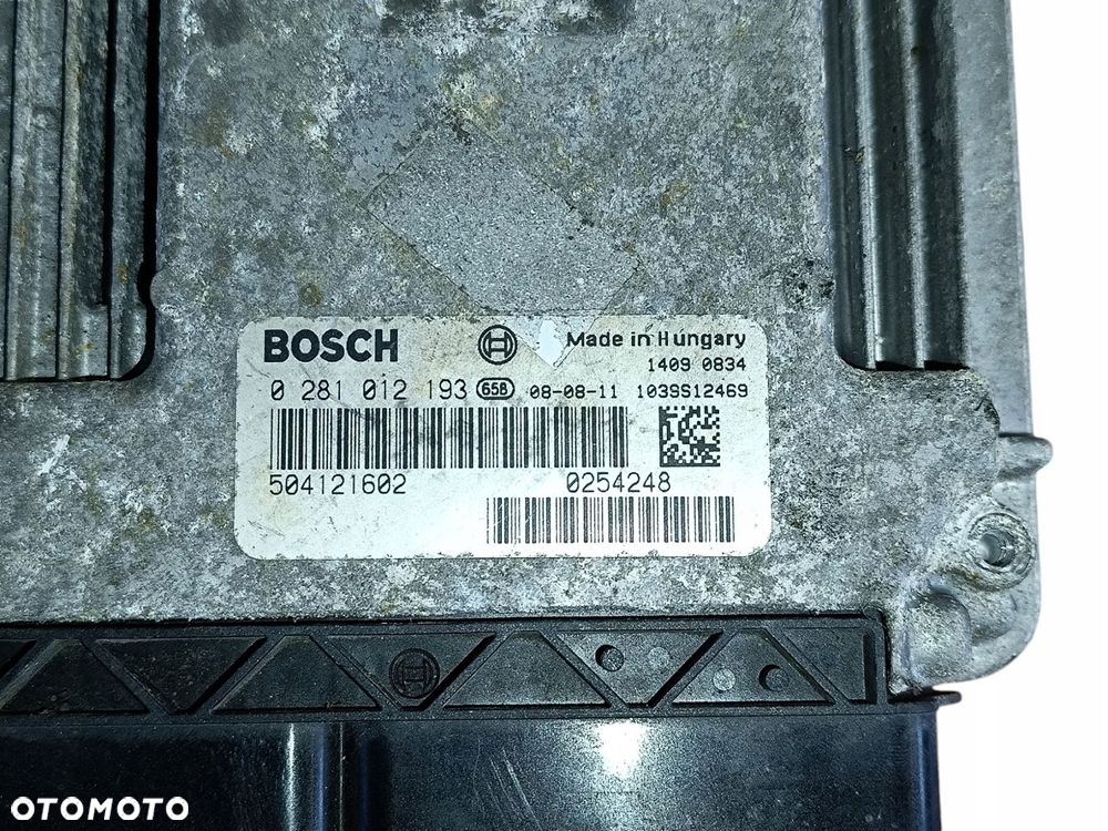 sterownik silnika iveco daily 06-11 0281012193 2.3 3.0 euro 4 e4 - 3