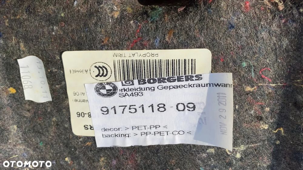 BMW X3 F25 X4 F26 9175118 SCHOWEK DYWAN WYKŁADZINA BAGAŻNIKA PODŁOGA DO WYCZYSZCZENIA - 5