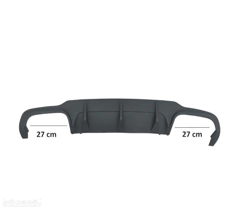 DIFUSOR TRASEIRO MERCEDES CLASE C W204 - C204 11- LOOK C63 AMG - 2