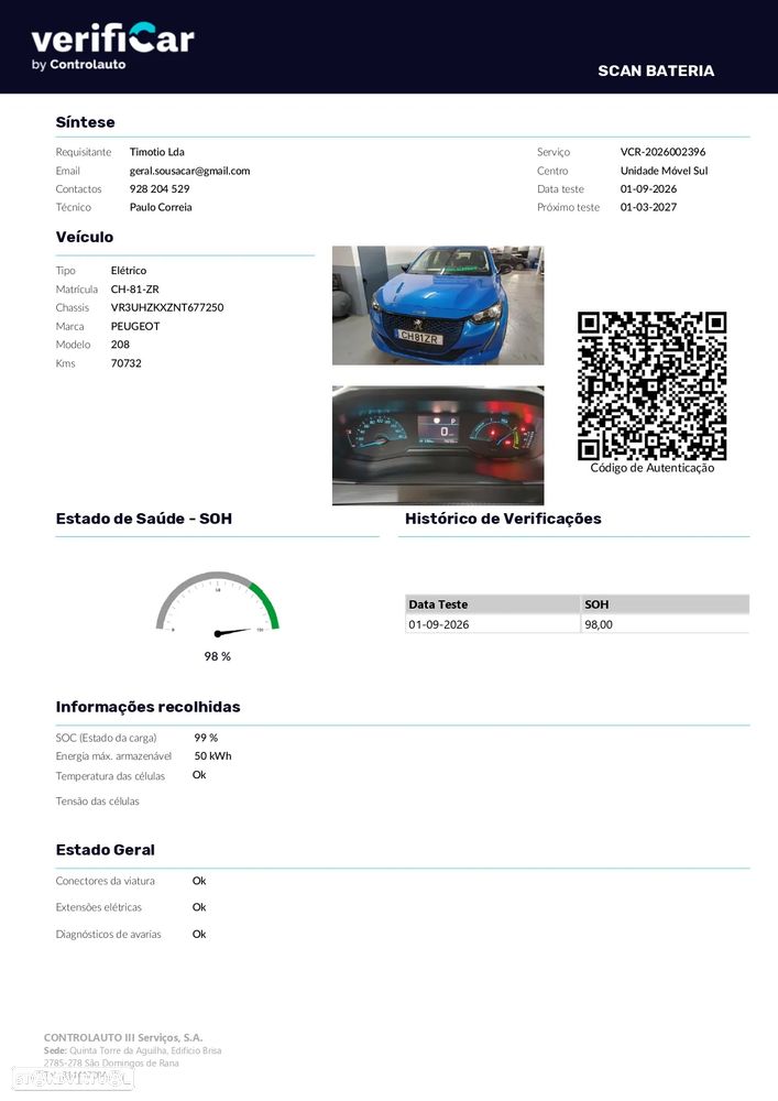 Peugeot e-208 50 kWh Active Pack — fotografia 6