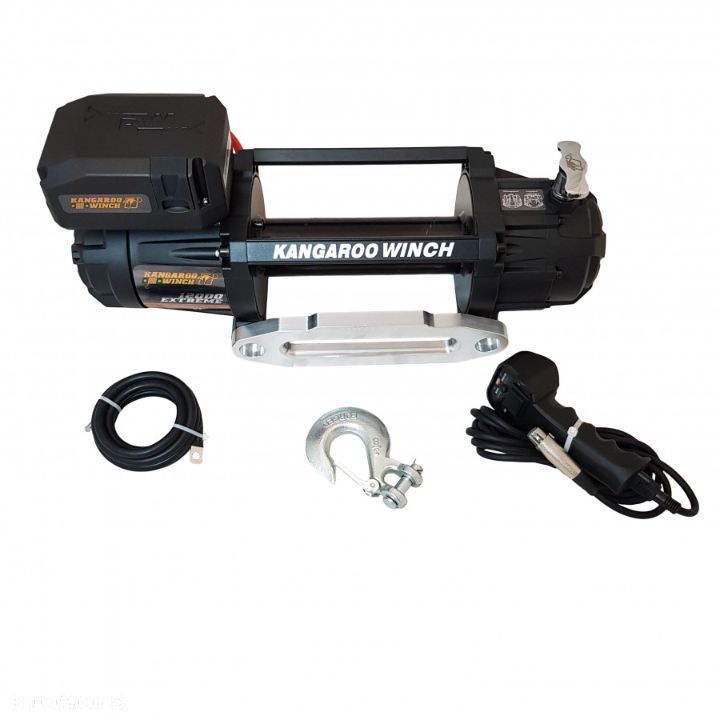 Wyciągarka elektryczna Kangaroowinch K12000 Extreme HD 12V Bez Liny, Z Prowadnicą Aluminiową - 2