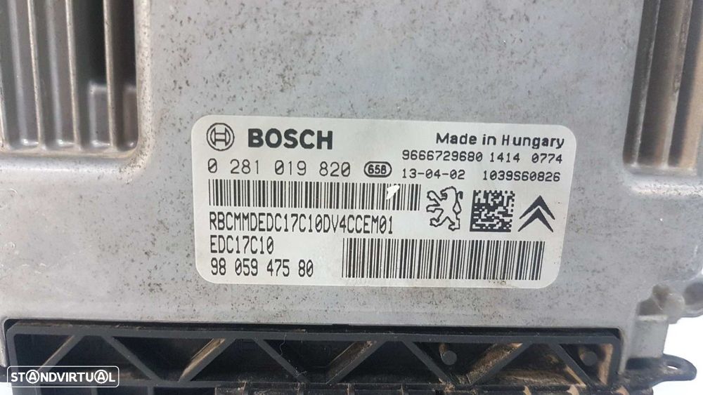 CENTRALINA DO MOTOR UCE PEUGEOT 208 1.4 HDI FAP - 3