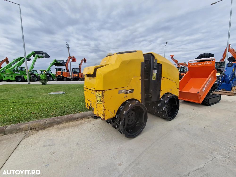 Ammann AMMANN 15.75, 1,5t, RADIOCOMANDA, lat tambur 0,8m, 2018, 491 ore functionare, tamburi tip picior de oaie 80% ok, lung 2,23m, inaltime 1,2m, latime 0,8m, motor YANMAR 14,8kW, STARE FOARTE  BUNA, posibilitate leasing-PROMOTIE 11.900 EUR+Tva - 2