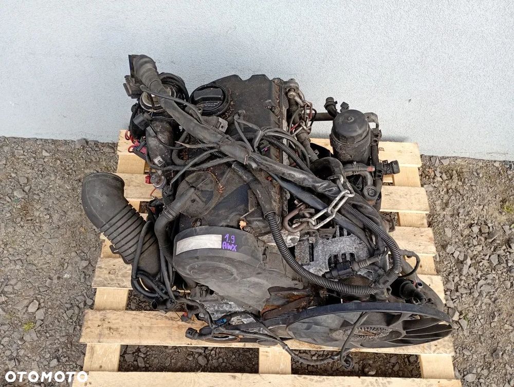 silnik kompletny audi a4 b6 vw passat b5 lift 1.9 tdi awx - 2