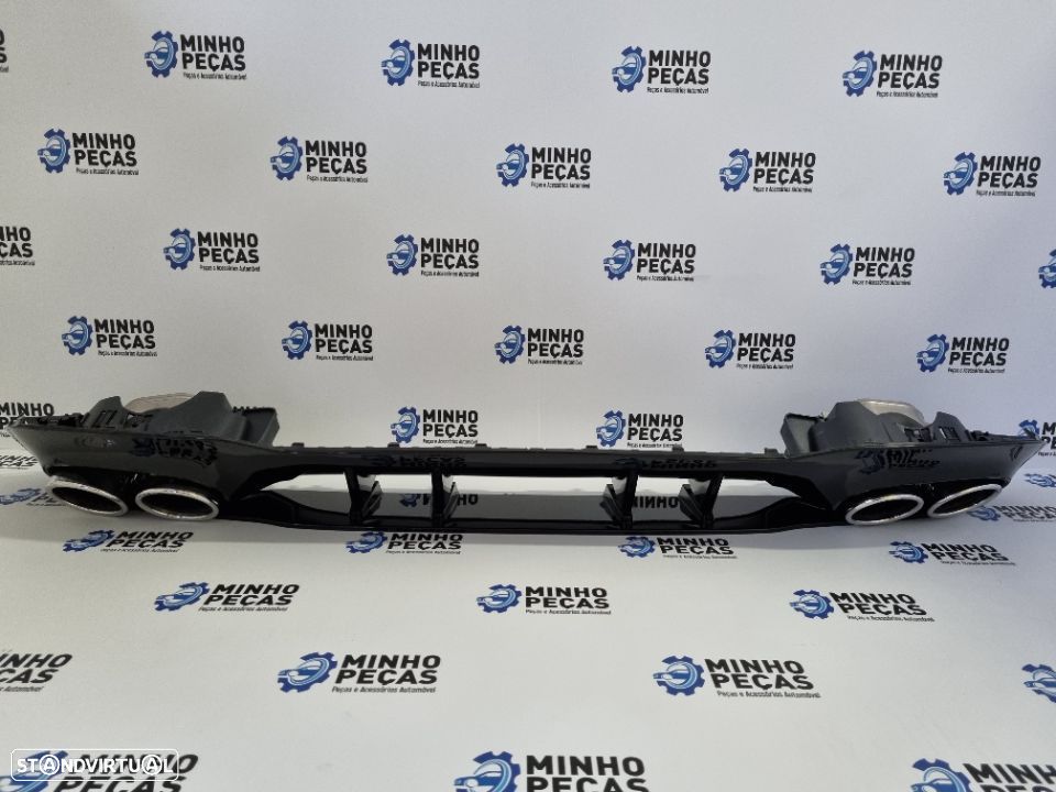 Difusor Traseiro Mercedes Class A (W177) Look A45 (Ponteiras Cromadas) - 4