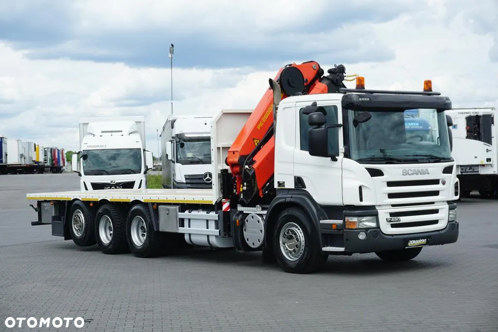 Scania / P 420  / 8 X 4 / TRIDEM / SKRZYNIOWY + HDS / PALFINGER PK 26002 /  WYS. 12 M / DŁ. 8 M - 3