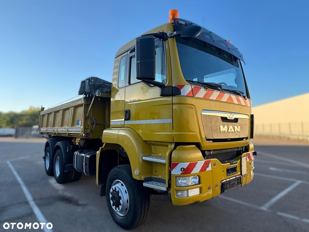 MAN TGS 26.540 6x6 | BORDMATIC | MANUAL | WYROTKA 3-STRONNA MEILLER | EURO 5 - 3