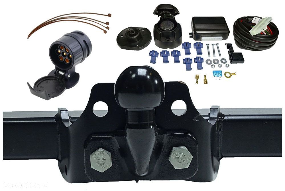 HAK HOLOWNICZY + MODUŁ 13PIN/7 VOLKSWAGEN  VW CRAFTER 1 I 2006-16 MERCEDES SPRINTER 2 II LONG MAX - 3