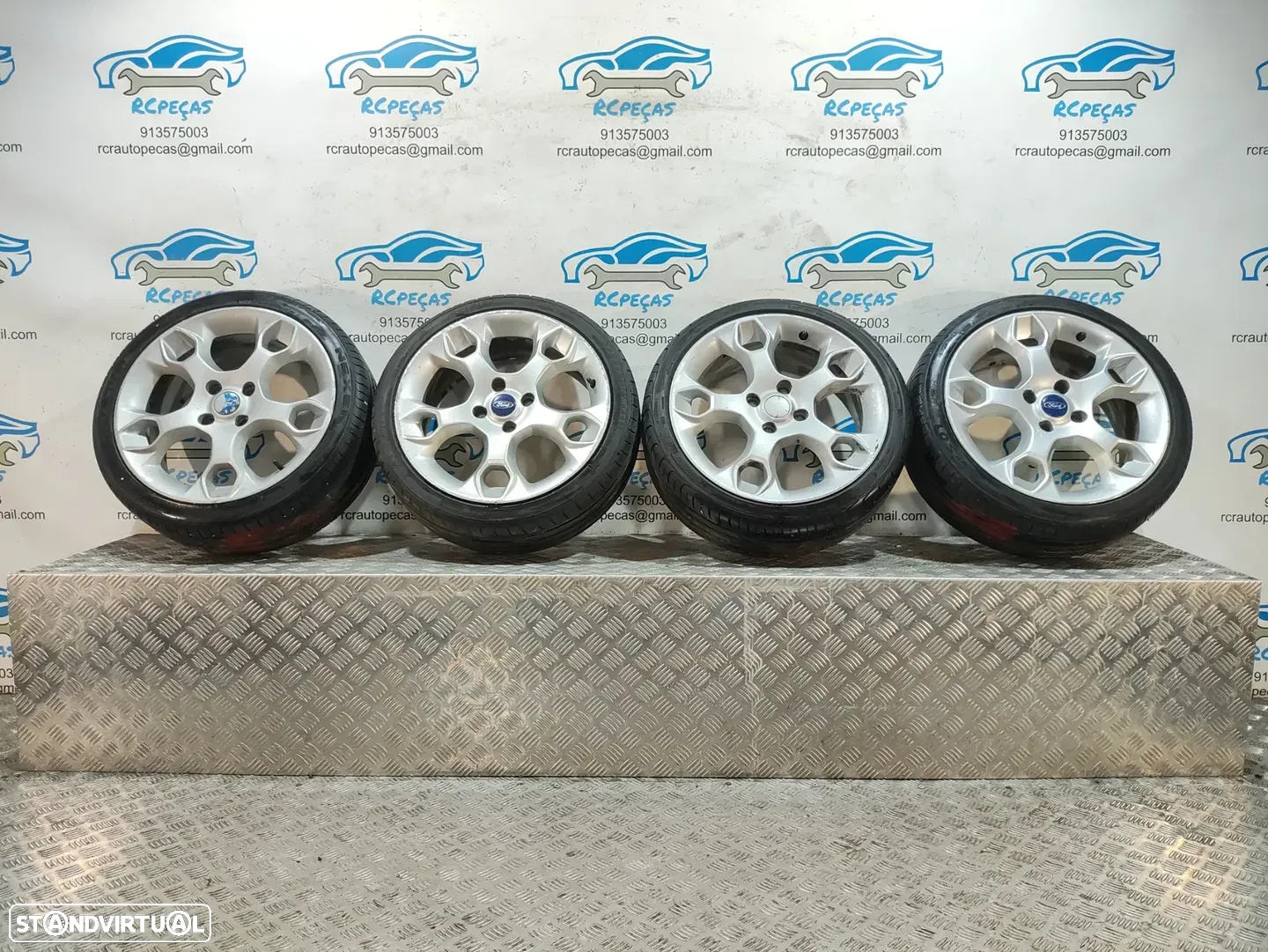 Jantes 17" Ford - Fiesta Mk 7 VII  - ORIGINAIS - 7J | ET47,5 | 4x108 - 17 Polegadas | 8AGJ-DC SPS 8AGJ-KB PB 8AGJ-FB FW | Pneus | 205 40 17 | Jante | - 2