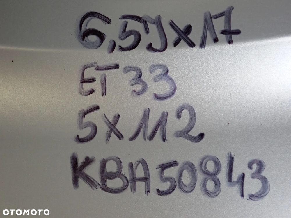 KOŁA FELGI ALUMINIOWE DEZENT  6,5JX17  ET 33  5X112  KBA 50843 Z OPONAMI ZIMA 215/65/17 - 8