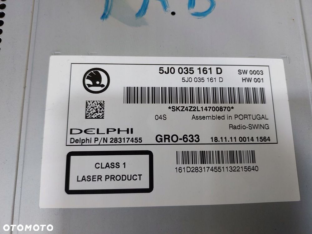 FABIA II RADIO CD 5J0035161D - 3