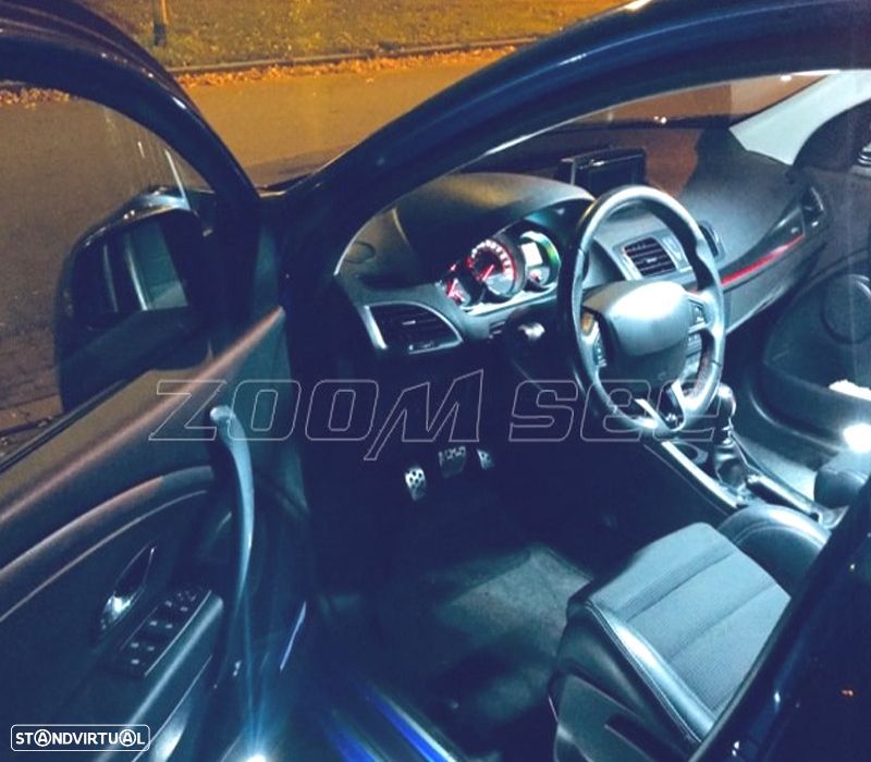 KIT COMPLETO 15 LAMPADAS LED INTERIOR PARA RENAULT MEGANE III 3 MK3 BIENES GRANDTOUR 09-15 - 4