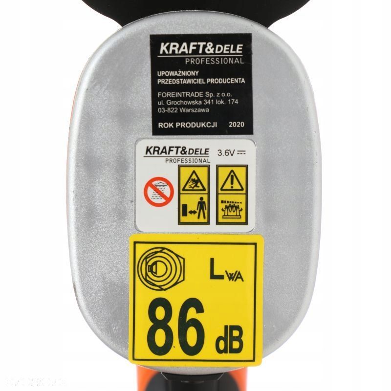 Nożyce elektryczne akumulatorowe KraftDele KD5130 12 cm 3,6 V - 9