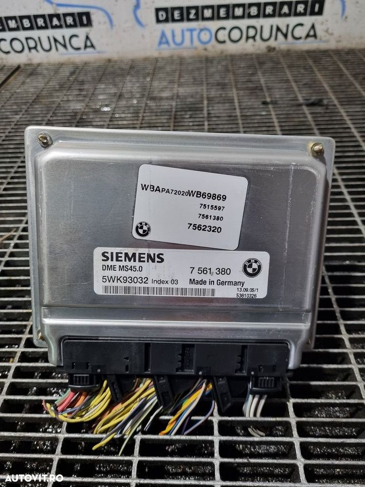 Calculator motor BMW X3 E83 2.5 Benzina 2003 - 2006 192CP Automata M54 B25 Euro4 (1362) ... - 1