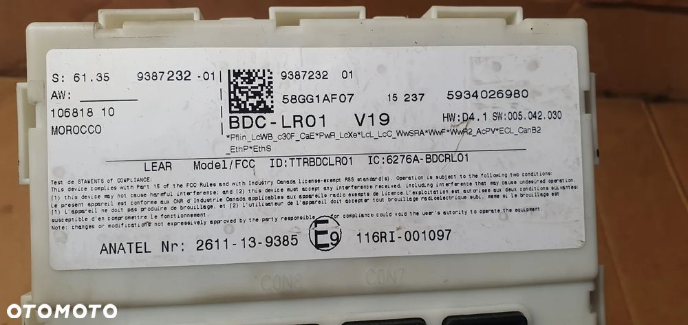 Moduł skrzynka BDC BMW 2 F45 Active Tourer 9387232 - 5