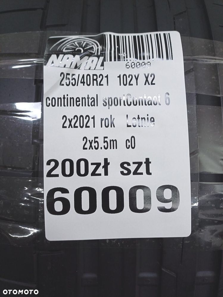 2x 255/4021 continental 2021opony letnie  60009 - 8