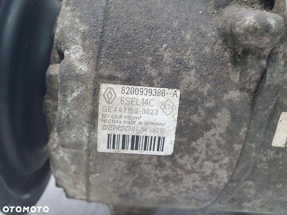 SPRĘŻARKA KLIMATYZACJI Renault Megane III Scenic III 1.5 DCI 8200939386 - 2