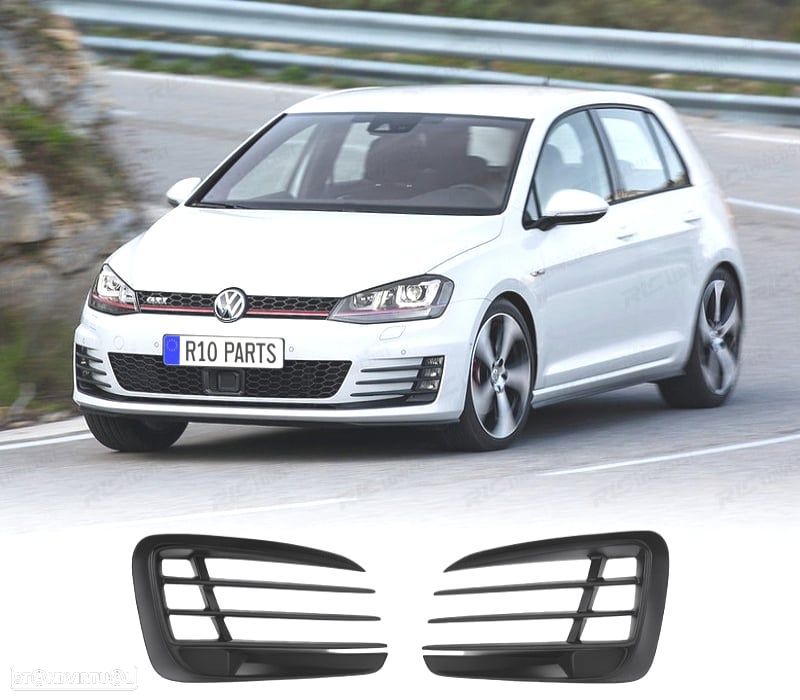 GRELHAS FARÓIS DE NEVOEIRO VOLKSWAGEN GOLF 7 12-17 LOOK GTI - 1