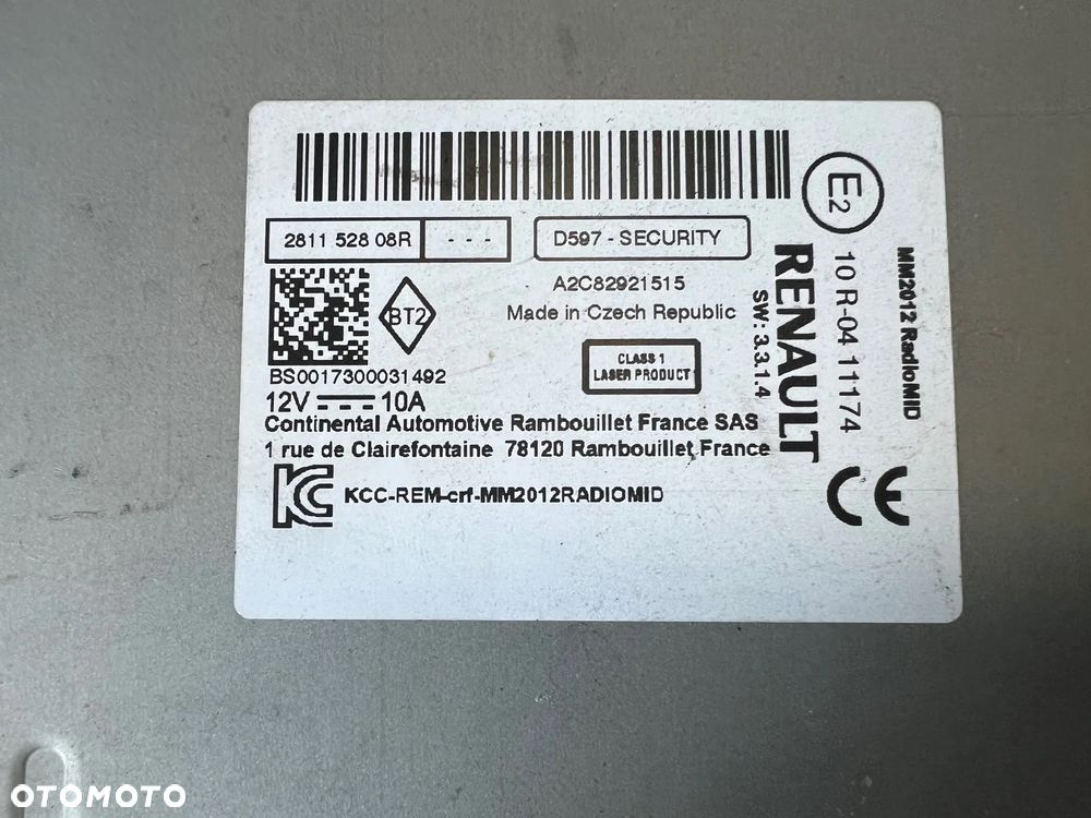 RADIO WYŚWIETLACZ RENAULT KANGOO II III LIFT 281152808R - 3