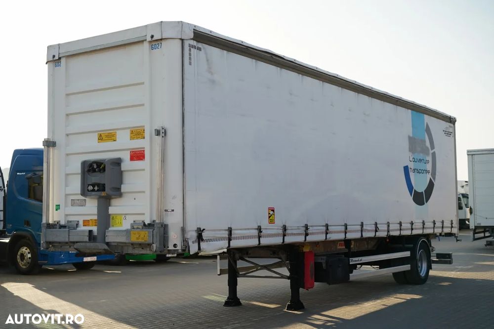 Fruehauf CITYLINER CORTINĂ / 1 AXĂ / DIRECȚIE / LUNGIME 11 M / CUREA CĂRUCIOR / PODEA REZISTENTĂ - 1