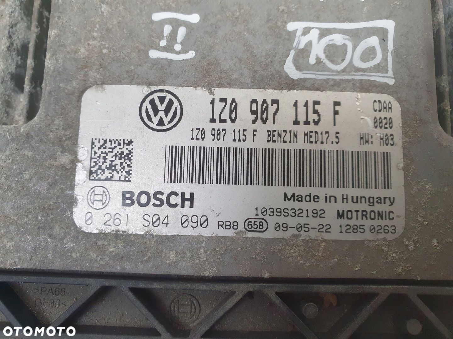 Skoda Octavia II lift 1.8 Tsi CDAA STEROWNIK SILNIKA komputer 1Z0907115F - 2
