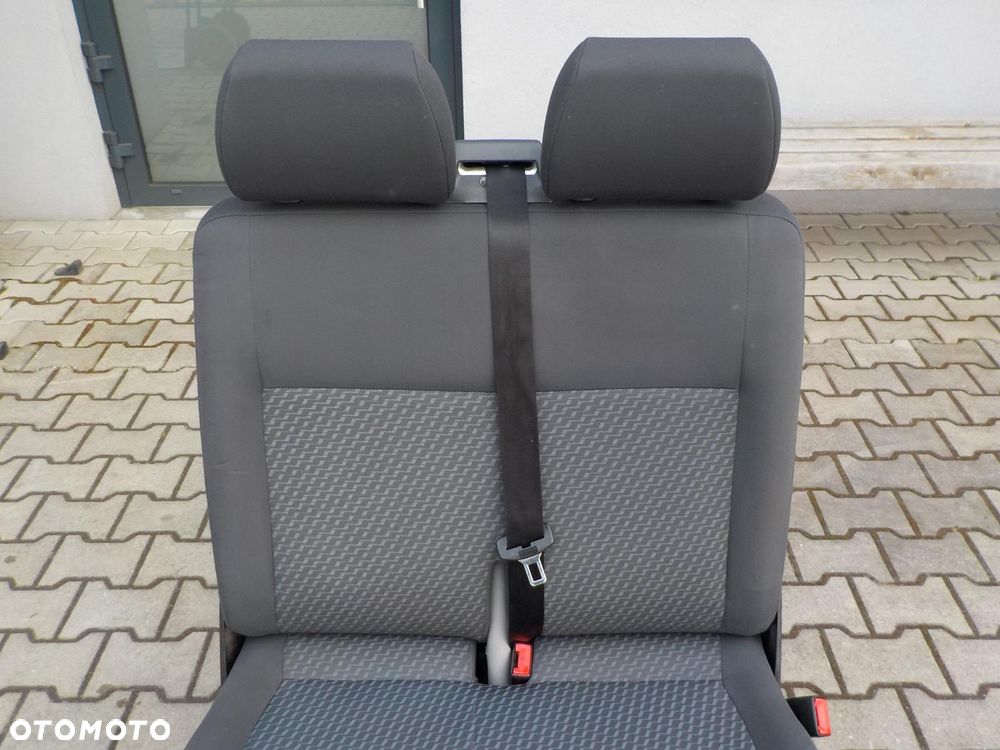 VW T5 T6 FOTEL PODWÓJNY PASAŻERA PRZÓD DWÓJKA - 3