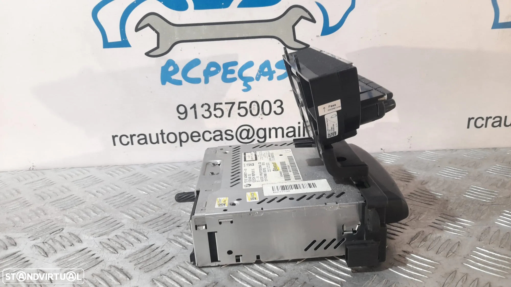 RADIO AUTORADIO LEITOR CD MP3 MINI COOPER R56 R55 CLUBMAN R57 CABRIO 65123456871 3456871 DISPLAY COMANDOS COMUTADOR PAINEL CONTROLO COMUNICAÇÃO - 2