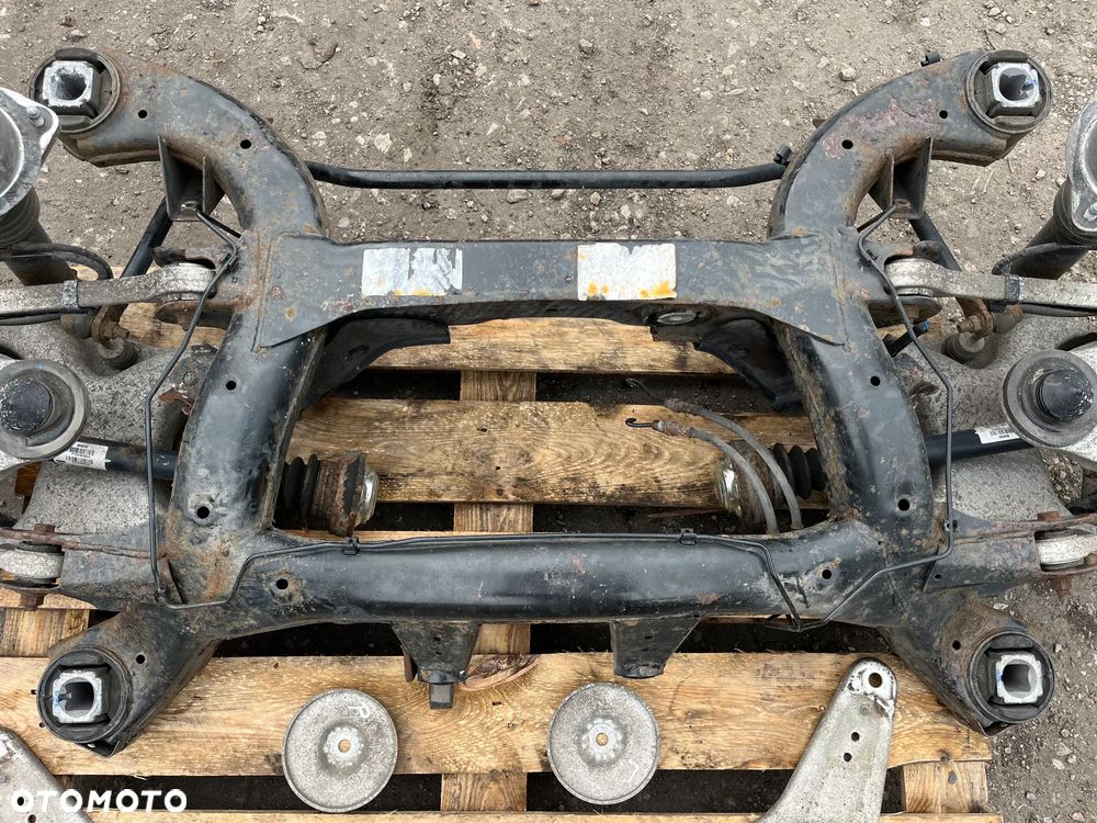 Belka zawieszenie wozek sanki wahacze zaciski tyl BMW X6 E71 40d N57 KPL OE - 8