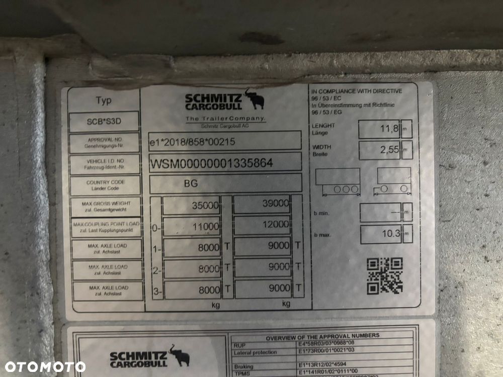 Schmitz Cargobull SCB*S3D ! 52m3! 6568kg! Z Niemiec ! Jak nowa ! - 25
