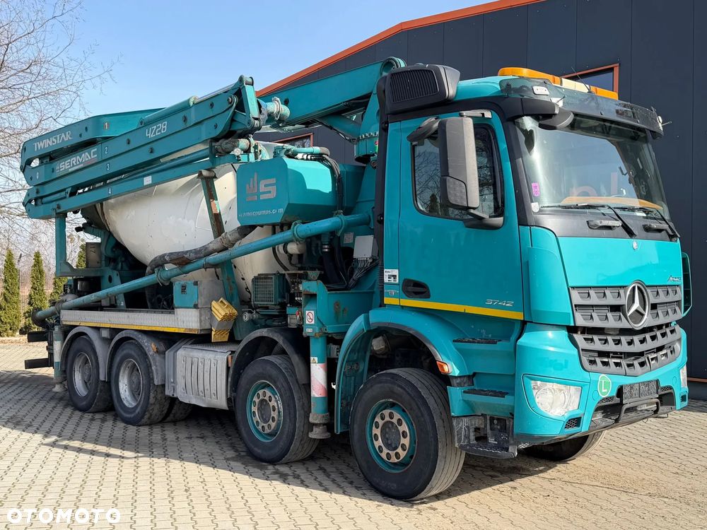 Mercedes-Benz AROCS 3742 8x4 EURO6 POMPOGRUSZKA SERMAC 4Z28 9m3 - 3