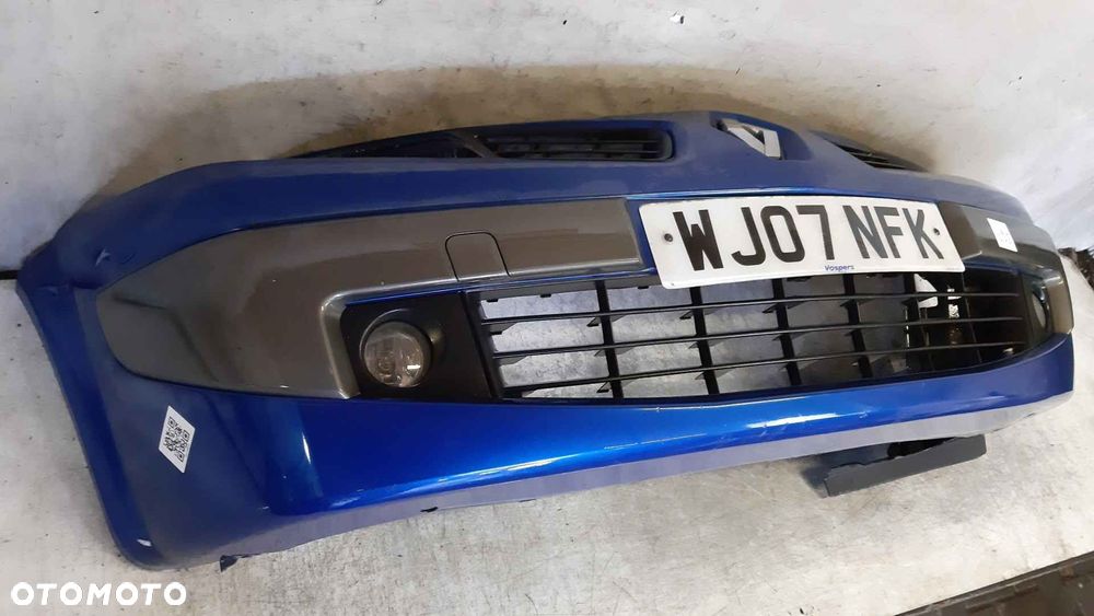 ^ ZDERZAK PRZÓD PRZEDNI DO RENAULT MEGANE II 2 LIFT FL TEI45 NIEBIESKI HALOGENY - 4