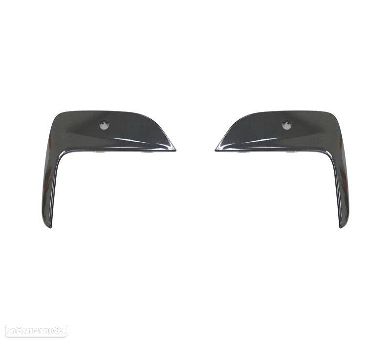 FRISOS PARA-CHOQUES FRONTAL BMW G20 19-22 LOOK M PRETO BRILHANTE - 2