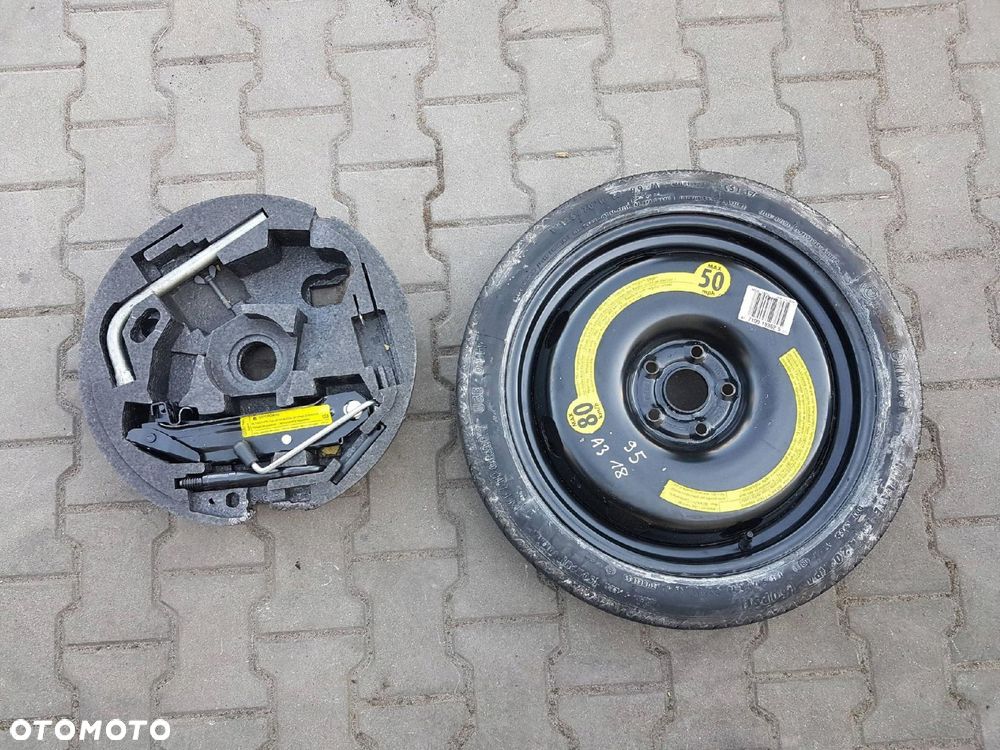 AUDI A3 8P VW GOLF V VI TOURAN LEON 2 KOŁO DOJAZDOWE 18 5X112 - 1