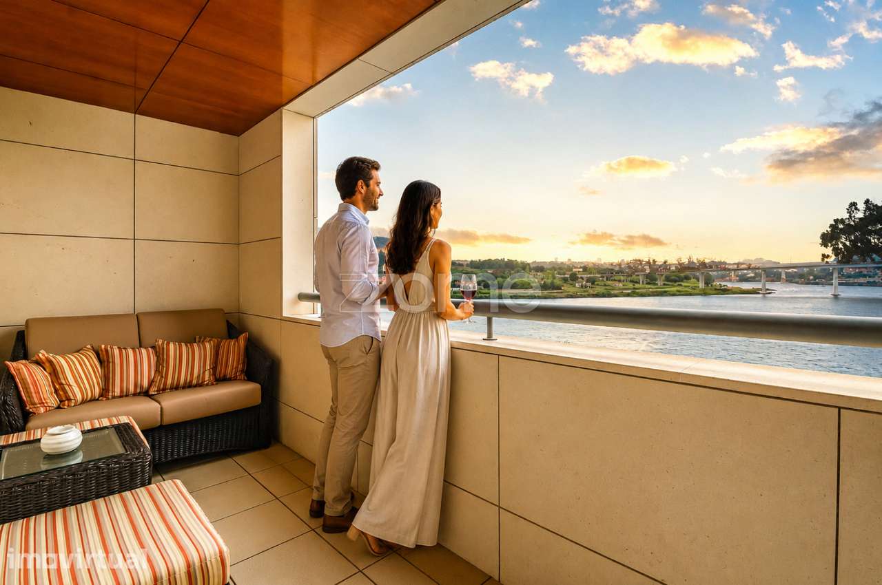 T4 de Luxo com Vista Douro, Piscina, 4 Varandas e Box para 4 Carros - Grande imagem: 2/60