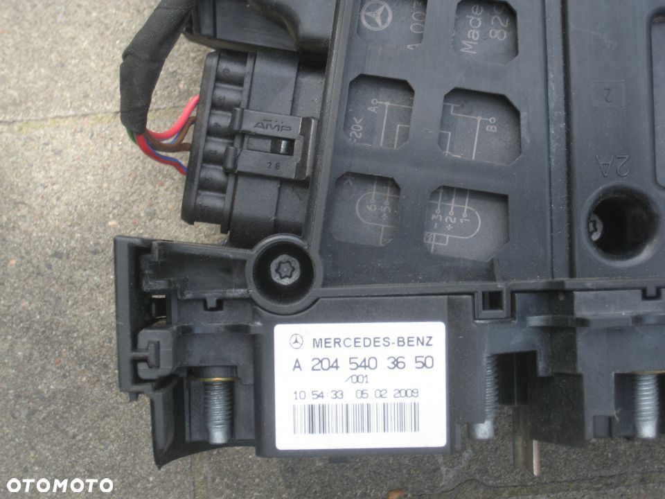 mercedes 204 w204 c klasa 2,2 cdi klema moduł akumulatora 2045403650 - 4