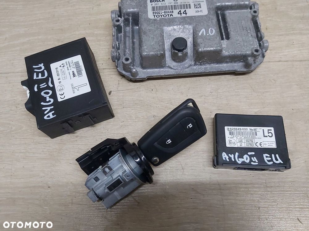 Toyota AYGO II komputer silnika kluczyk stacyjka zestaw odpalenia - 13