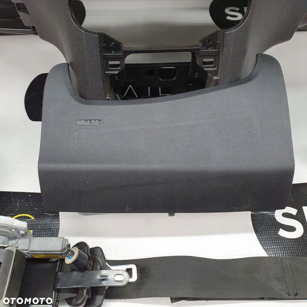 FORD FIESTA MK7 CZARNA LIFT DESKA ROZDZIELCZA KONSOLA KOKPIT PULPIT PODUSZKI AIRBAG AIR BAG PASY KIT SET - 7