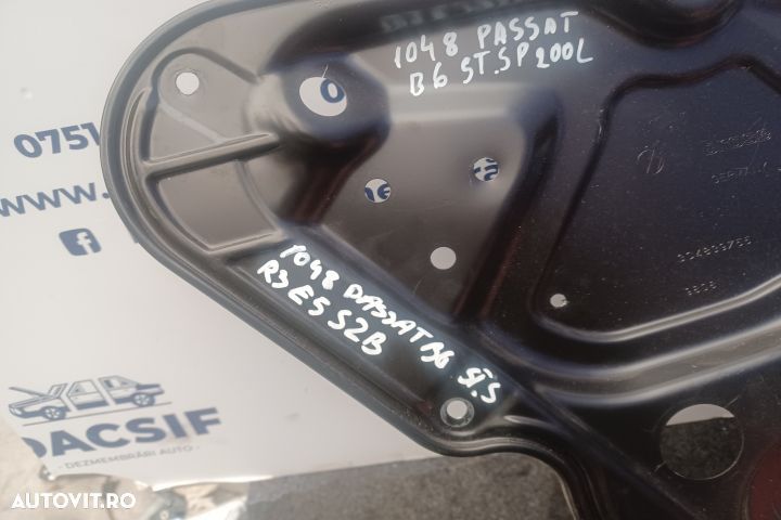 Macara geam spate stanga manuala 3C4839755 988739-112 3C4839755 98873 - 2