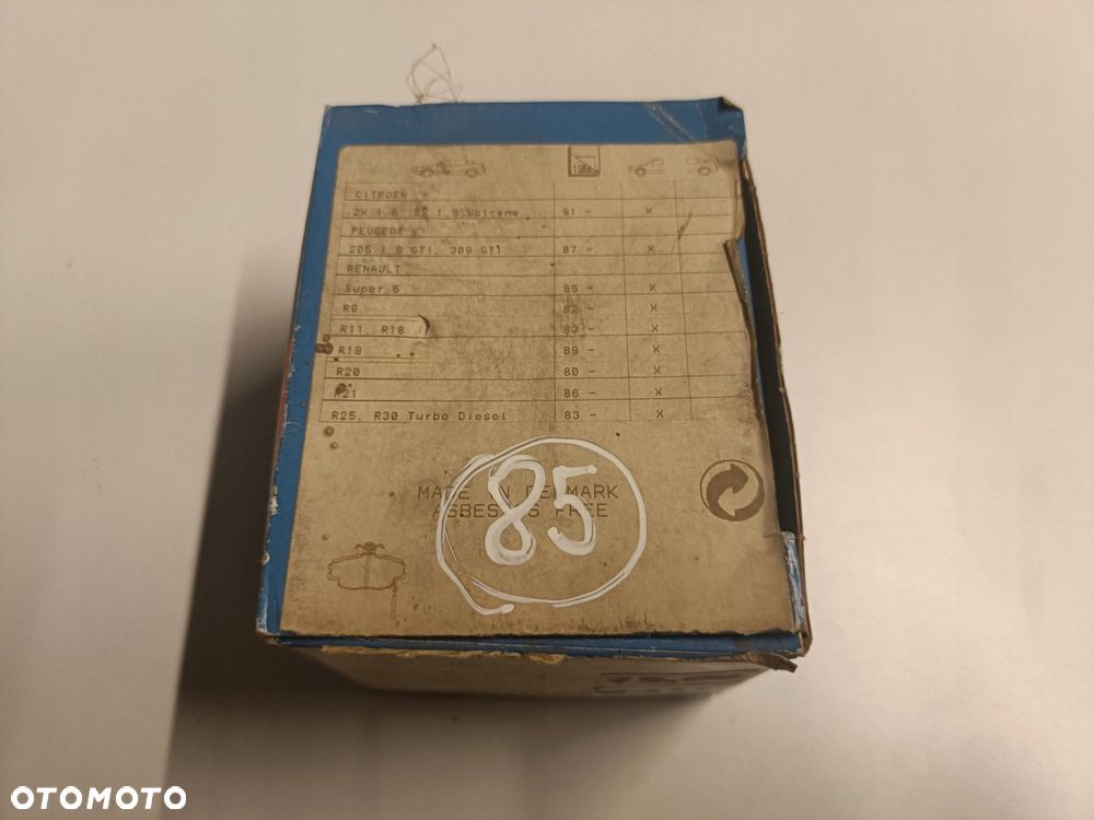 Renault 19 21 Peugeot 205 Citroen ZX PRZEDNIE KLOCKI HAMULCOWE przód 433981 - 1