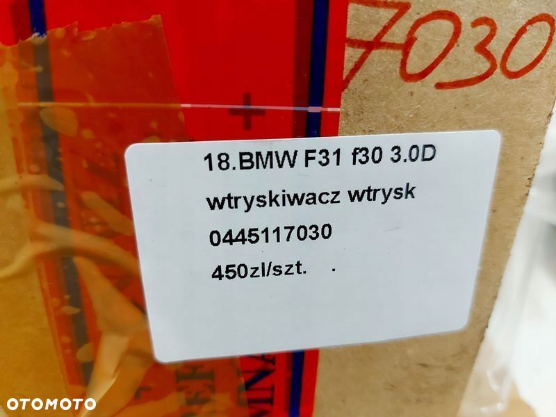 bmw f30 f31 3.0 d wtryskiwacz wtrysk paliwa 0445117030 - 8